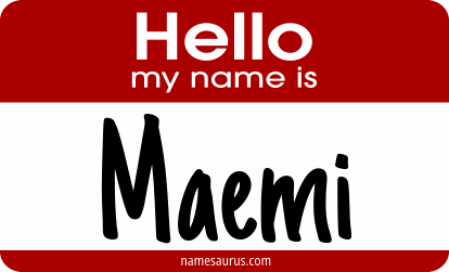 Hello my name is Maemi png download
