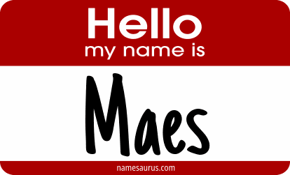 Hello my name is Maes png download