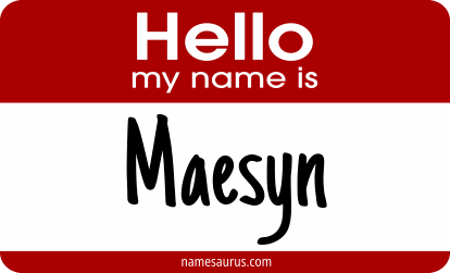 Hello my name is Maesyn png download