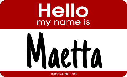 Hello my name is Maetta png download