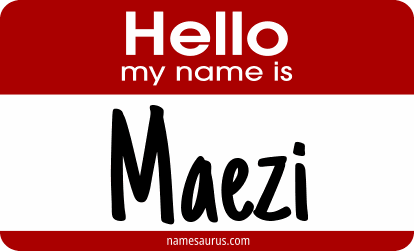Hello my name is Maezi png download