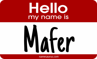 Hello my name is Mafer png download