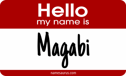 Hello my name is Magabi png download