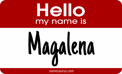 Hello my name is Magalena png download
