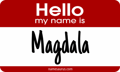 Hello my name is Magdala png download