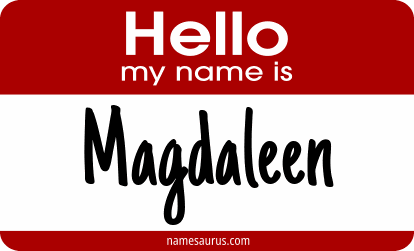 Hello my name is Magdaleen png download