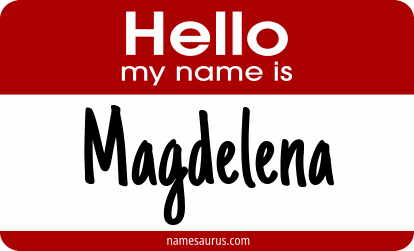 Hello my name is Magdelena png download