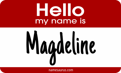 Hello my name is Magdeline png download