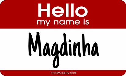 Hello my name is Magdinha png download