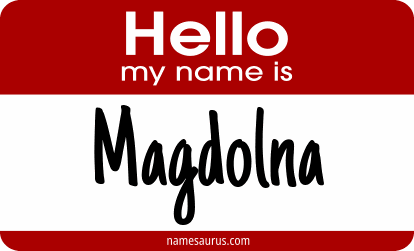Hello my name is Magdolna png download