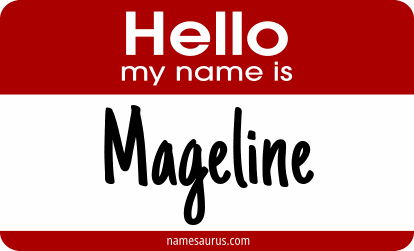 Hello my name is Mageline png download
