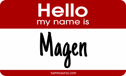 Hello my name is Magen png download