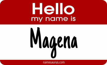Hello my name is Magena png download