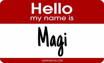 Hello my name is Magi png download