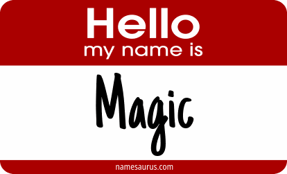Hello my name is Magic png download