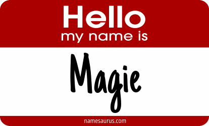 Hello my name is Magie png download