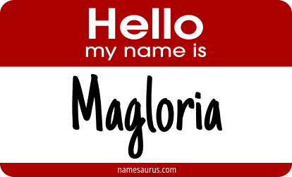Hello my name is Magloria png download