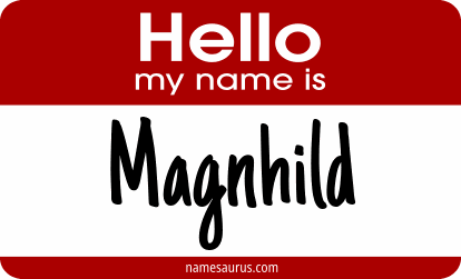 Hello my name is Magnhild png download