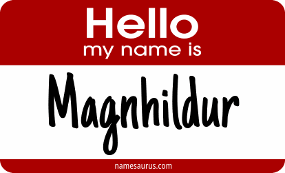 Hello my name is Magnhildur png download