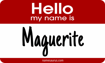 Hello my name is Maguerite png download