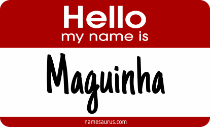 Hello my name is Maguinha png download