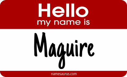 Hello my name is Maguire png download