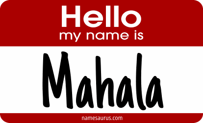 Hello my name is Mahala png download