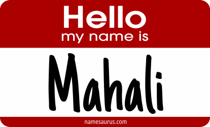 Hello my name is Mahali png download