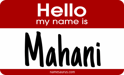 Hello my name is Mahani png download