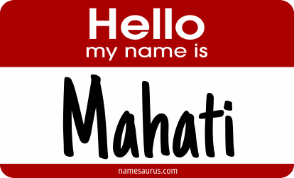 Hello my name is Mahati png download