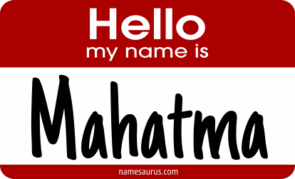 Hello my name is Mahatma png download