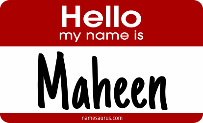 Hello my name is Maheen png download