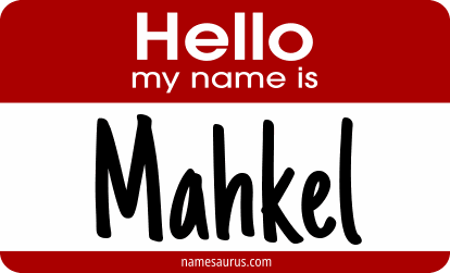 Hello my name is Mahkel png download