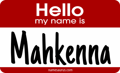 Hello my name is Mahkenna png download