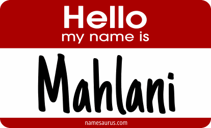 Hello my name is Mahlani png download