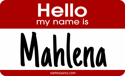 Hello my name is Mahlena png download