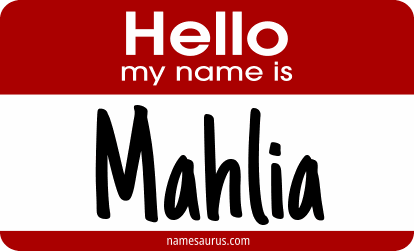 Hello my name is Mahlia png download