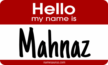 Hello my name is Mahnaz png download