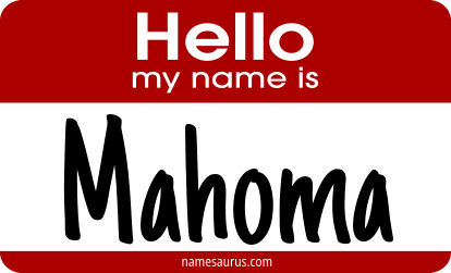 Hello my name is Mahoma png download