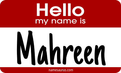 Hello my name is Mahreen png download