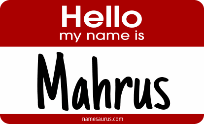 Hello my name is Mahrus png download