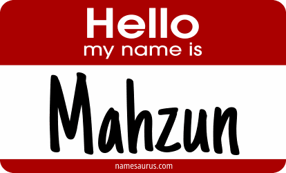 Hello my name is Mahzun png download