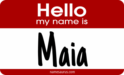 Hello my name is Maia png download