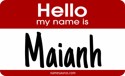 Hello my name is Maianh png download