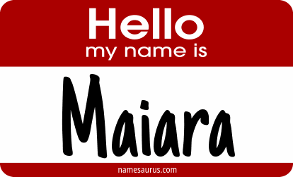 Hello my name is Maiara png download