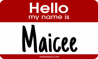 Hello my name is Maicee png download