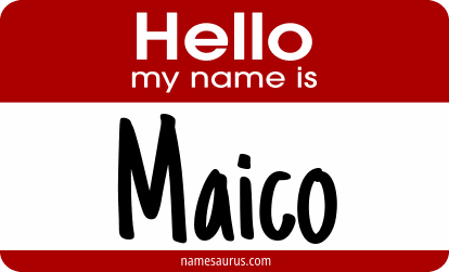 Hello my name is Maico png download
