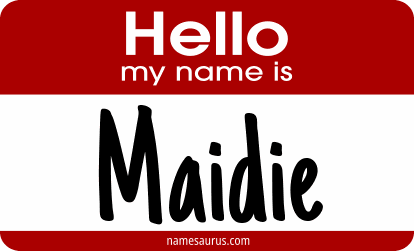 Hello my name is Maidie png download