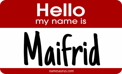 Hello my name is Maifrid png download