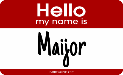Hello my name is Maijor png download
